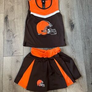 Cleveland Browns Cheerleader Outfit Costume Skirt Med 10/12